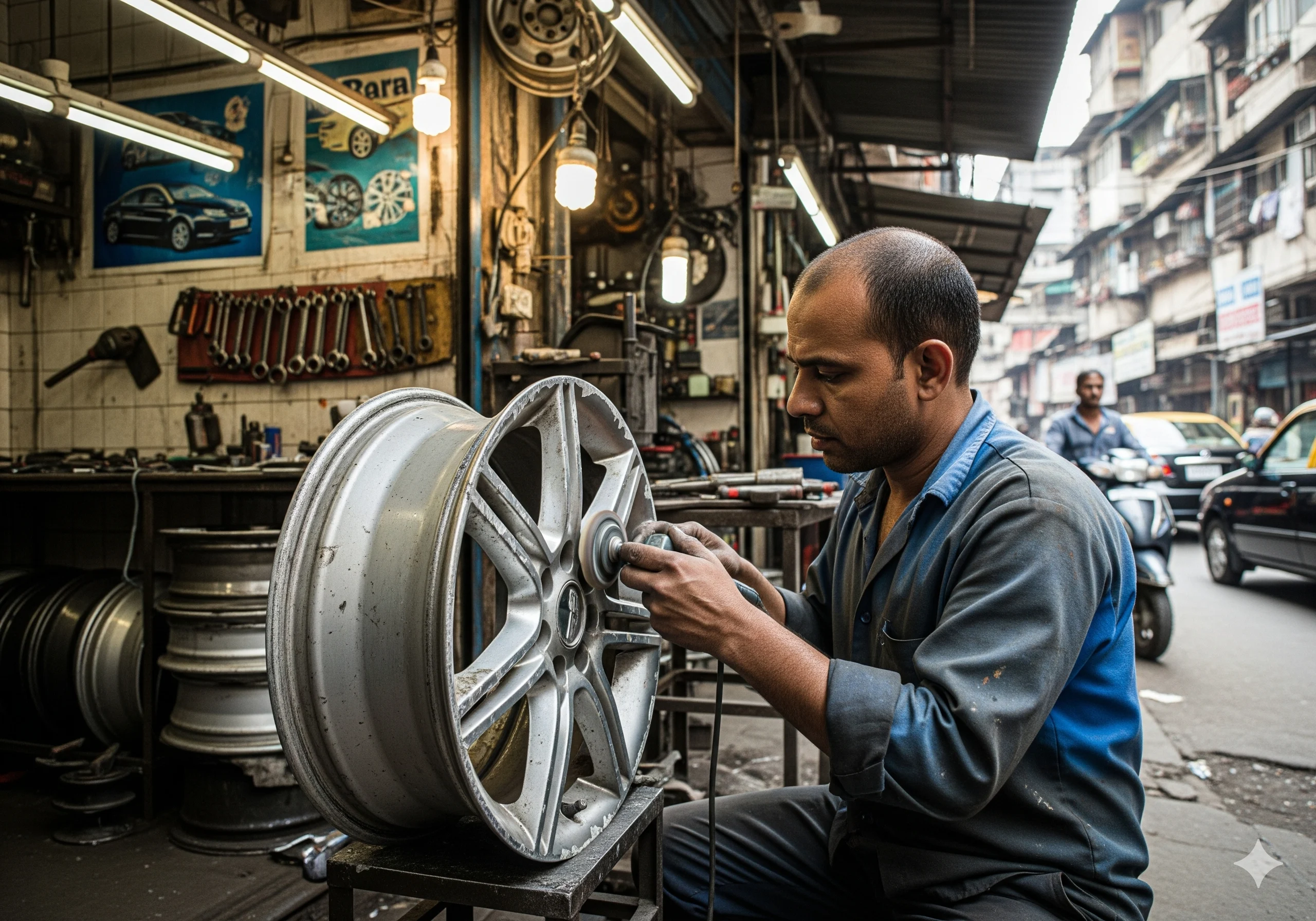 best alloy wheel repair in Mumbai