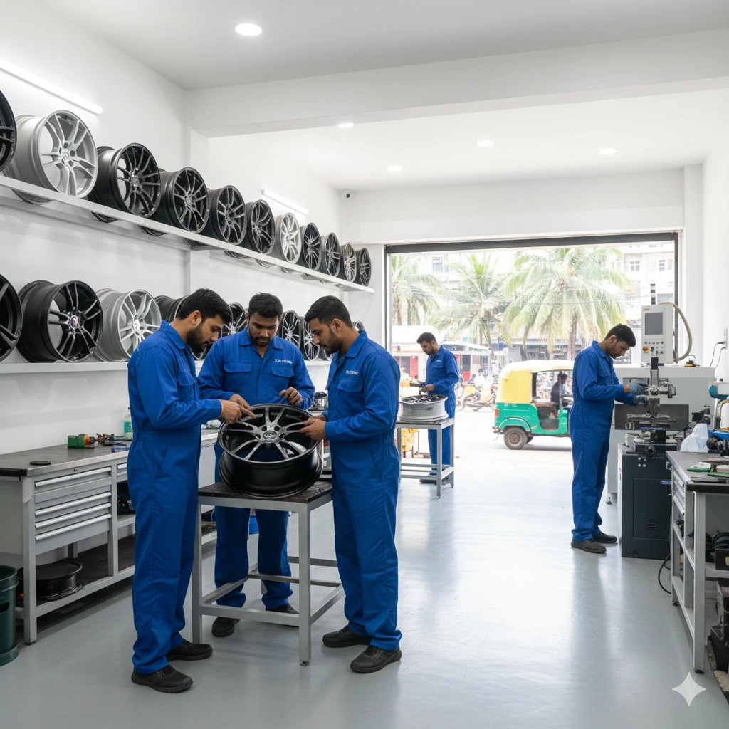 Aluminum Wheel Repair in Mumbai