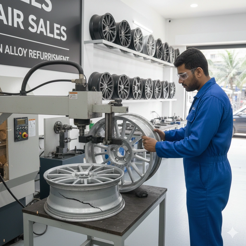 Bent Rim Repair in Mumbai