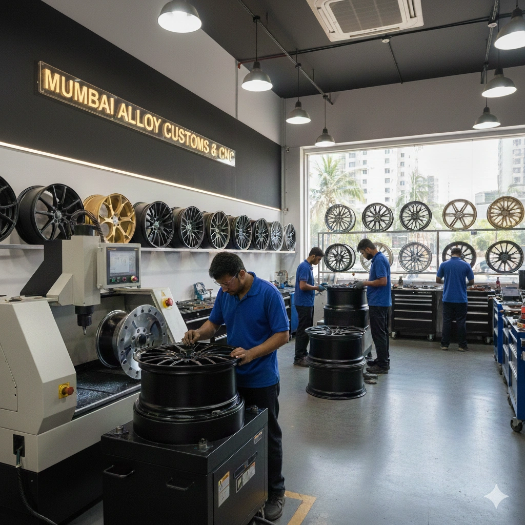 Diamond Cut Alloy Wheel Repair in Mumbai