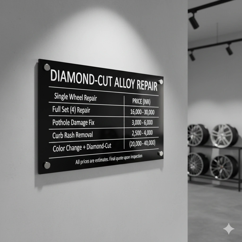 Diamond Cut Alloy Wheel Repair in Mumbai