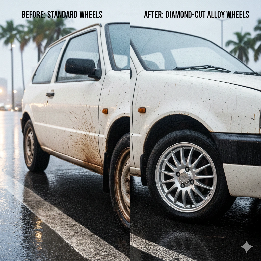 Diamond Cut Alloy Wheels in Mumbai