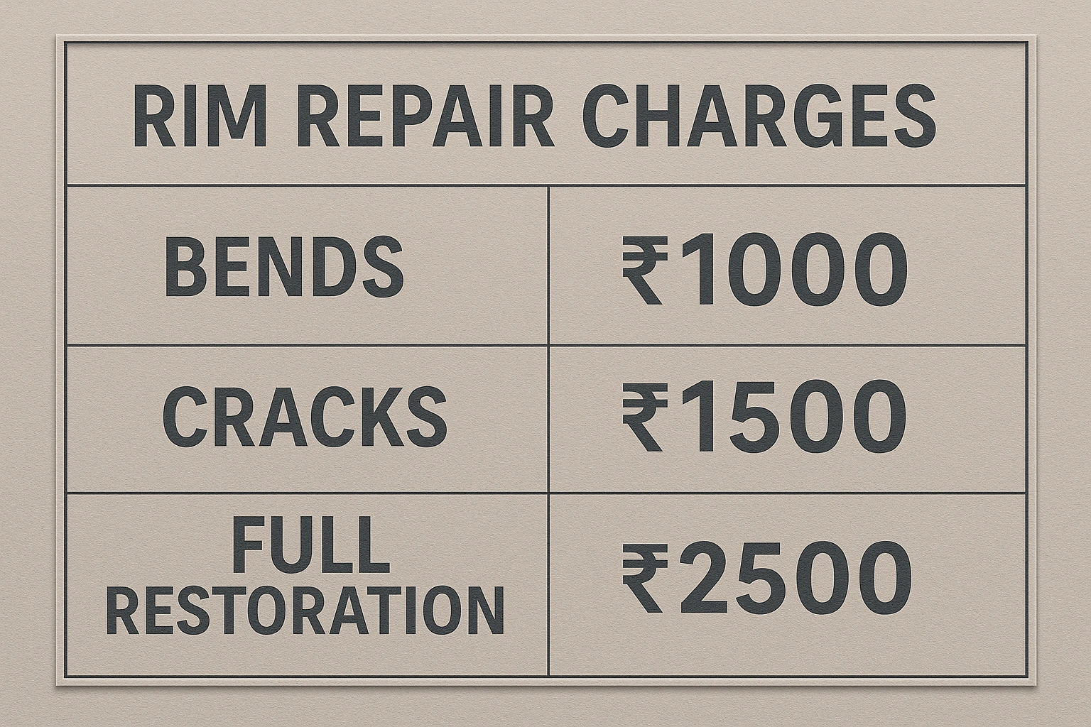 Rim Repair in Mumbai 
