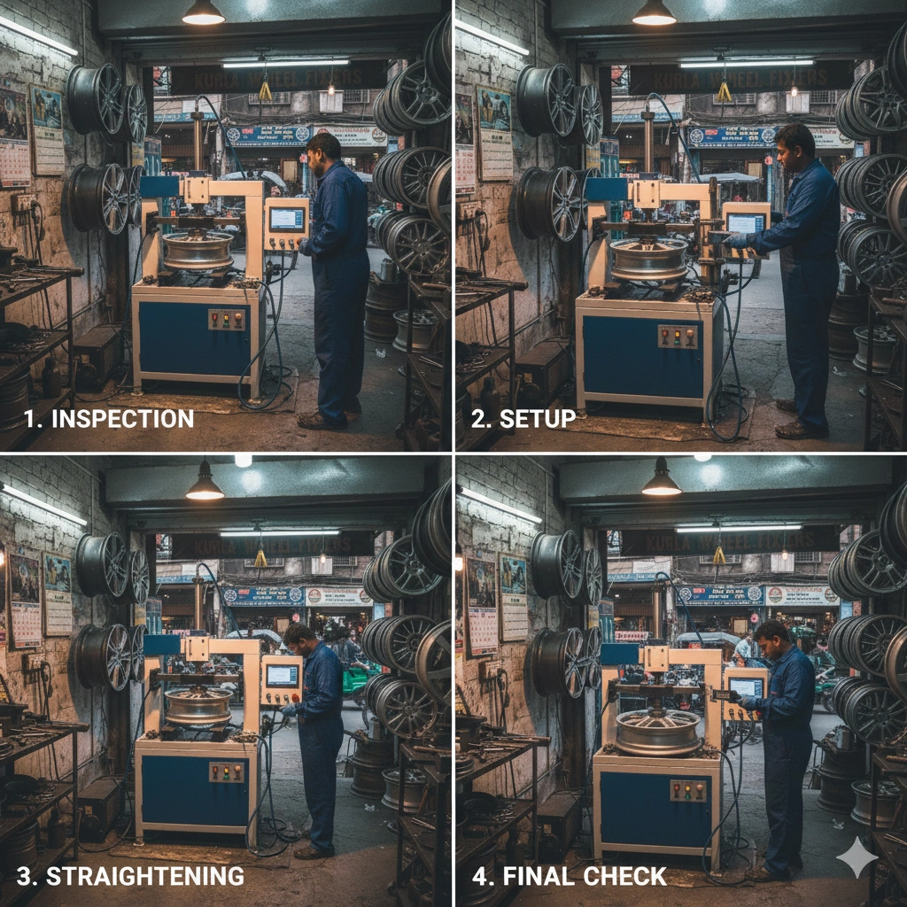 Alloy Wheel Straightening in Mumbai