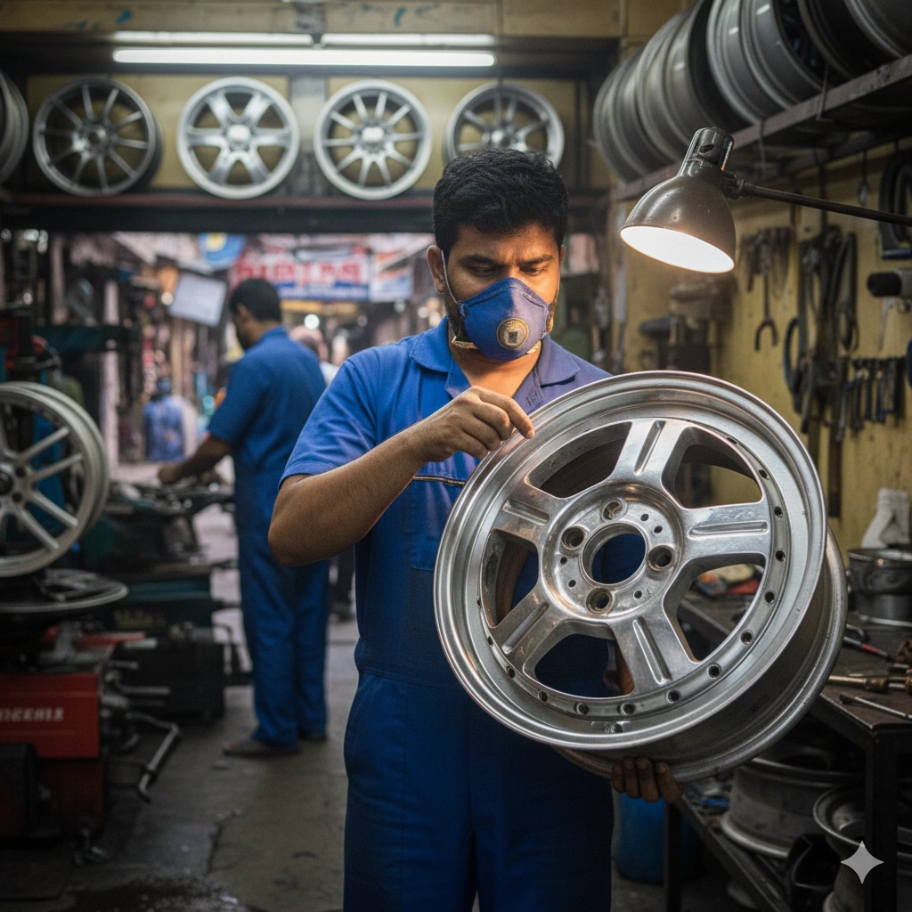Aluminum Wheel Repair in Mumbai