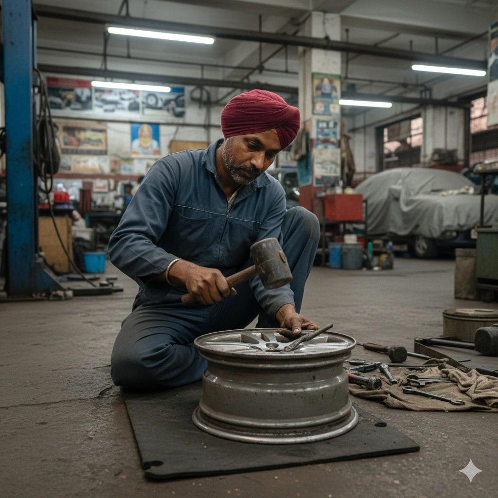 Aluminum wheel repair in Mumbai
