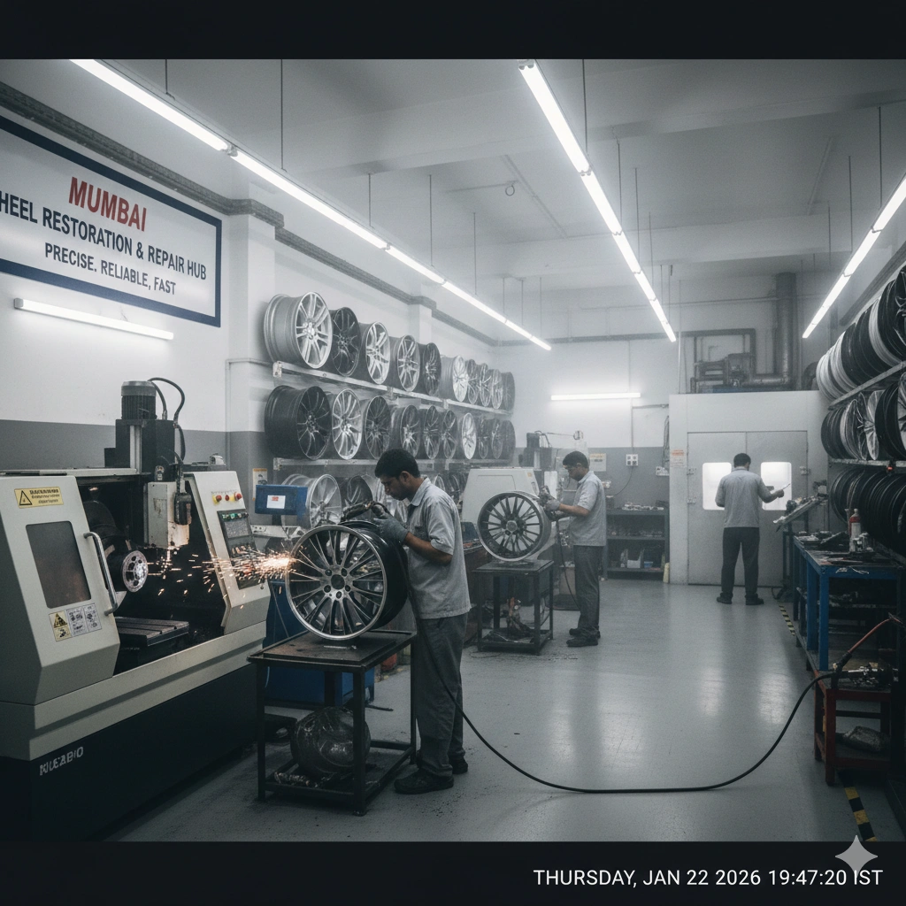 Aluminum wheel repair in Mumbai