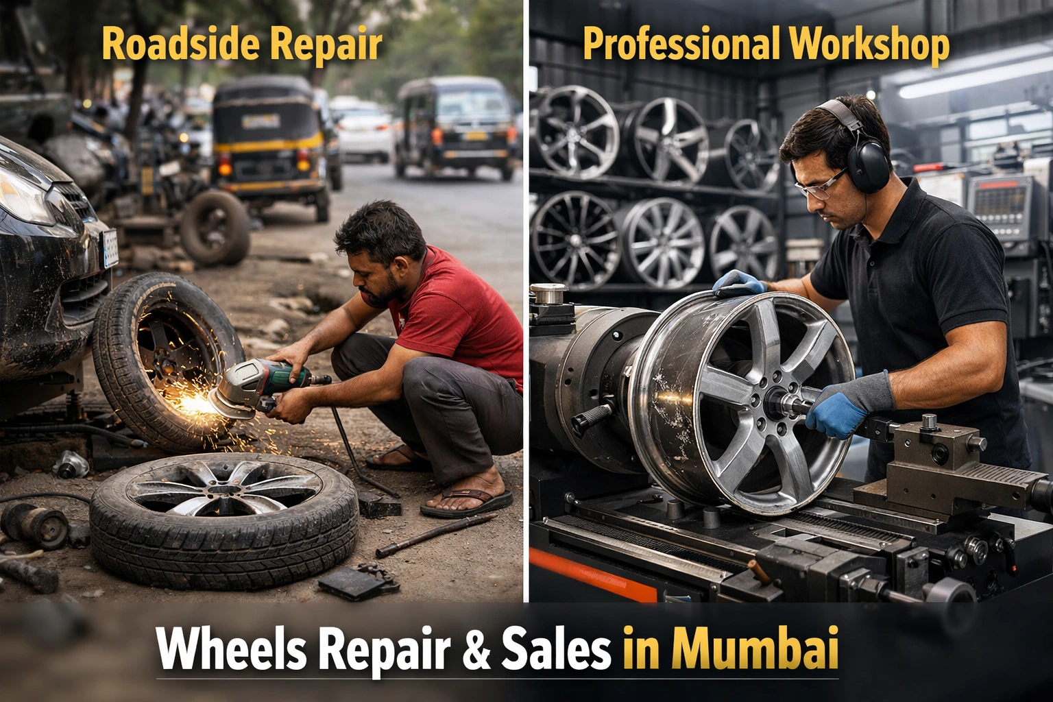 Cheap vs professional rim repair in Mumbai