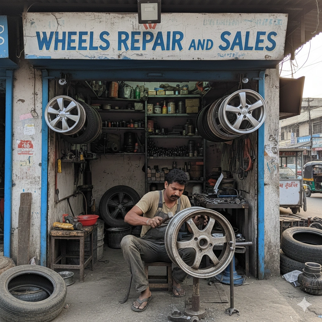 Cheap alloy wheel repair in Mumbai