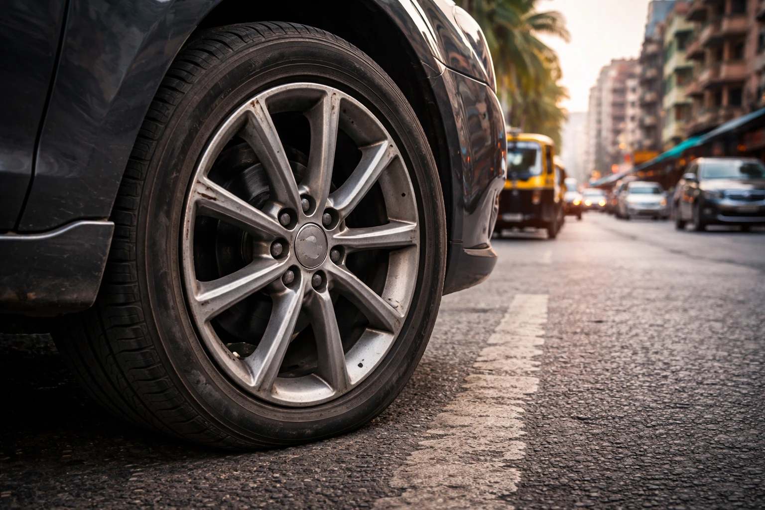 ignoring minor mag wheel damage in Mumbai.