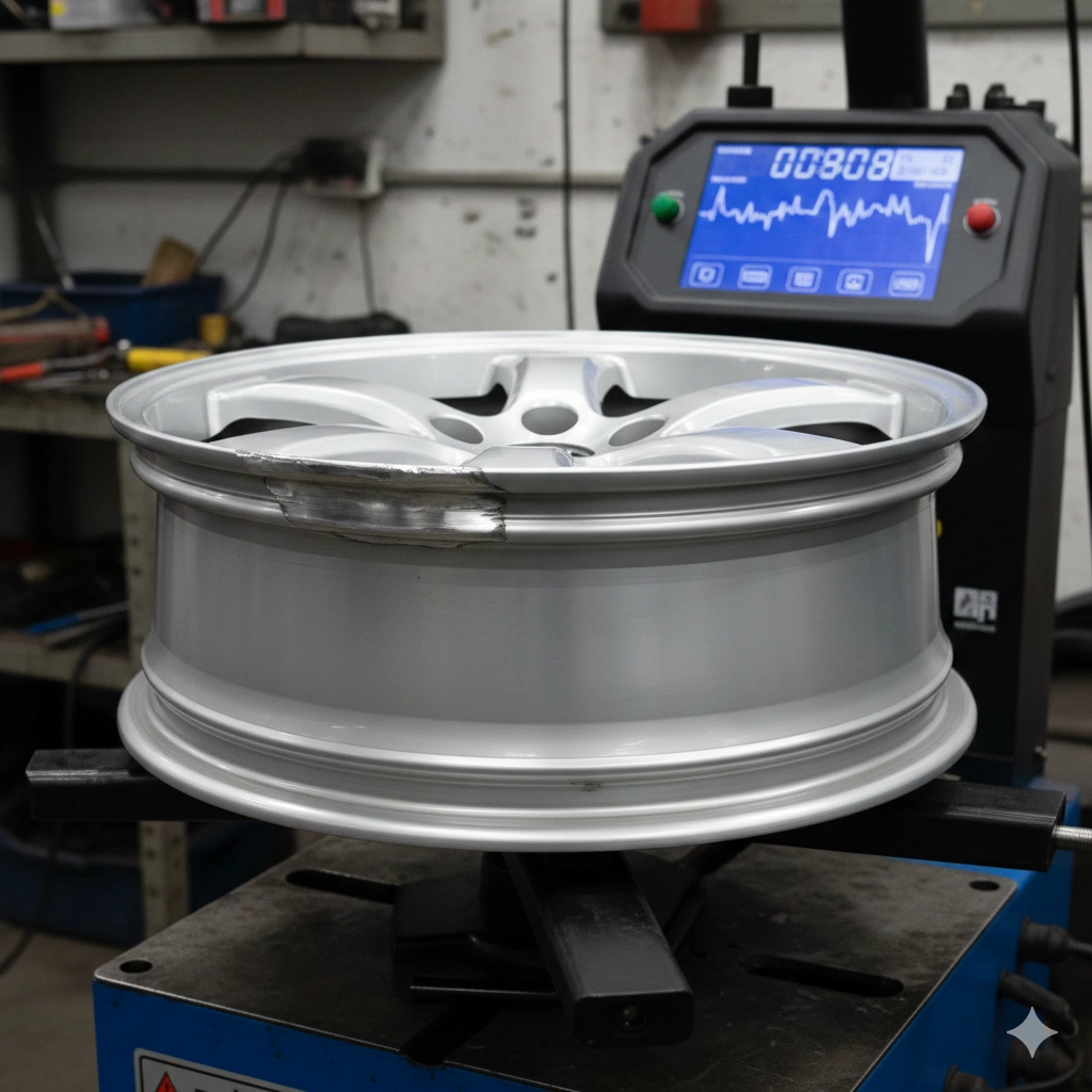 Precision Wheel Balancing After Mag Wheel Repair