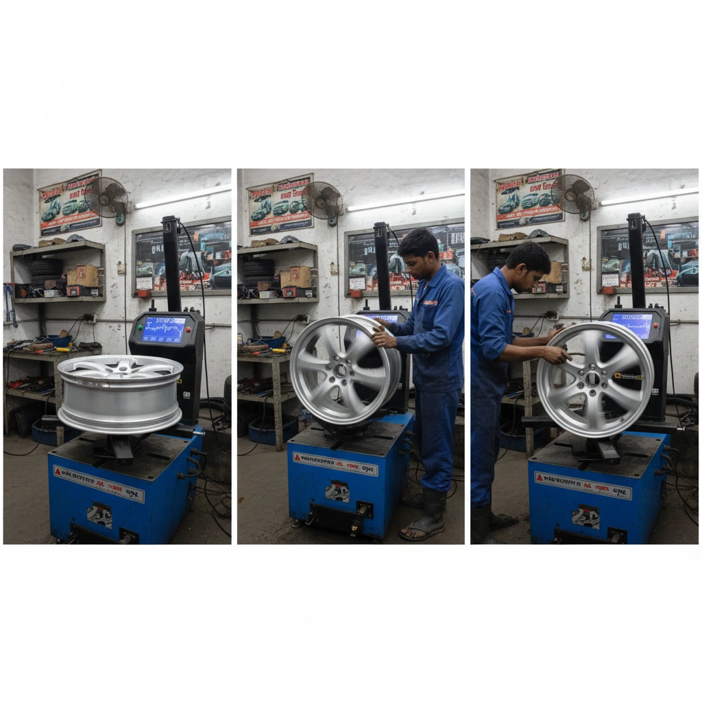 Precision Wheel Balancing After Mag Wheel Repair