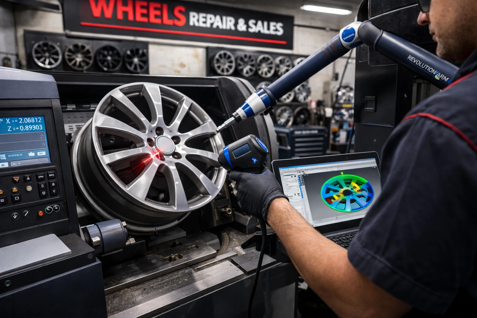 alloy wheel damage signs