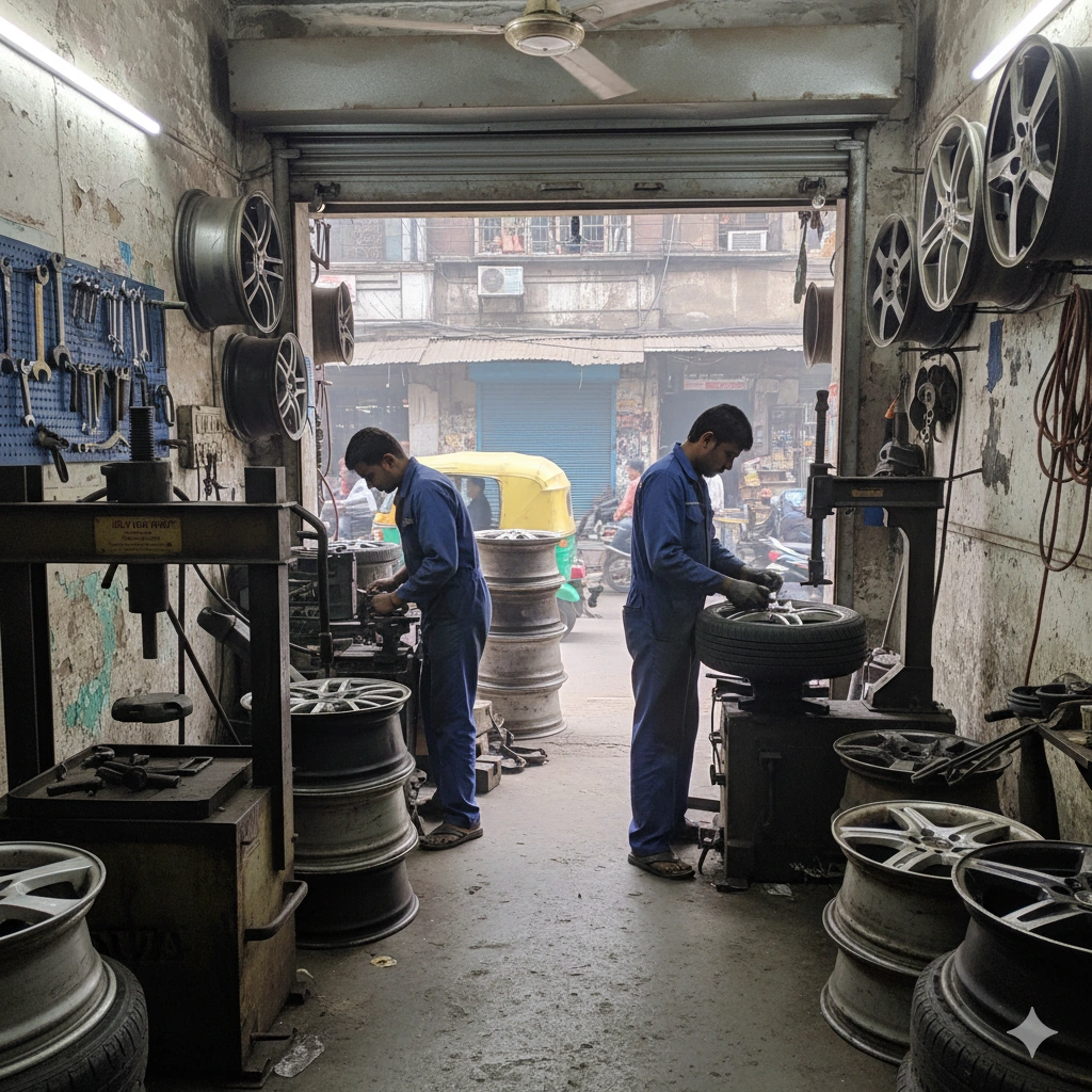 Alloy Wheel Straightening in Mumbai