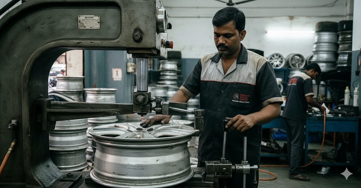 Alloy Wheel Straightening in Mumbai