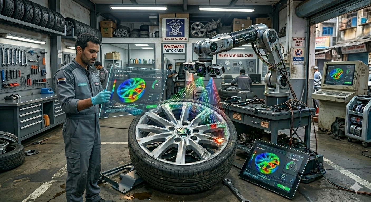 Automated Alloy Wheel Repair in Mumbai