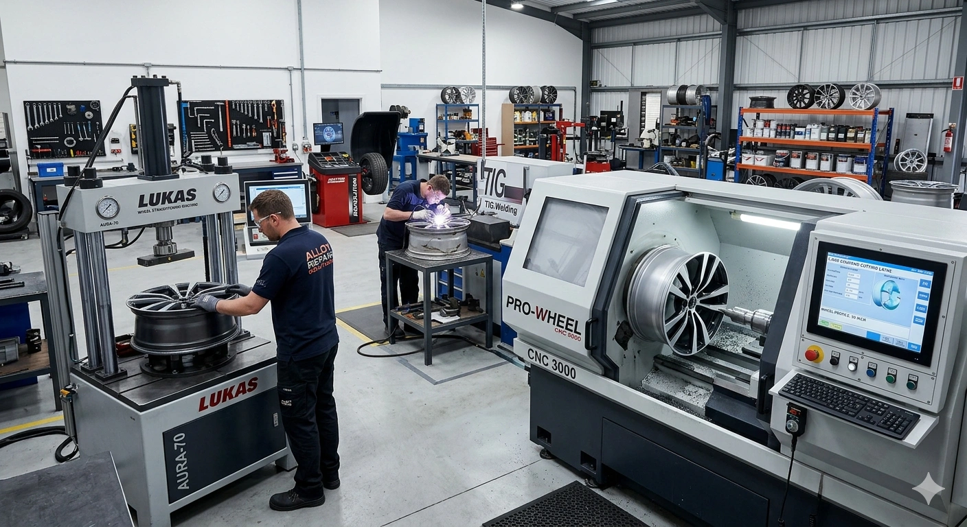 advanced technology used in Aluminum wheel repair