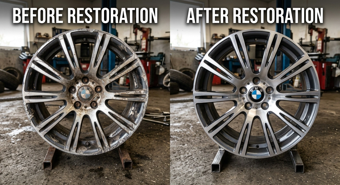 Diamond Cut Alloy Wheel Restoration in Mumbai