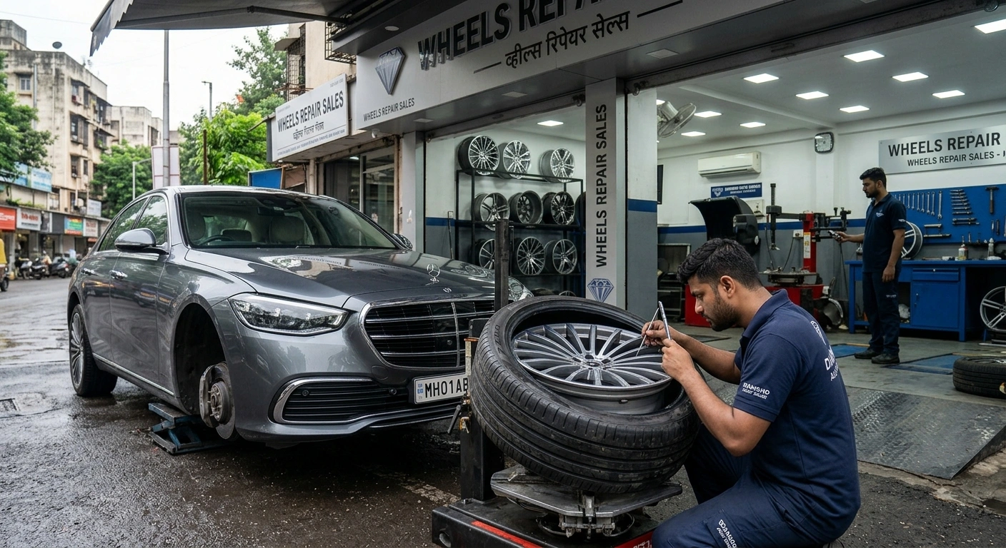 Diamond Cut Alloy Wheel Repair in Mumbai