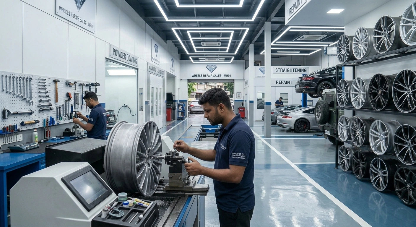 Diamond Cut Alloy Wheel Repair in Mumbai