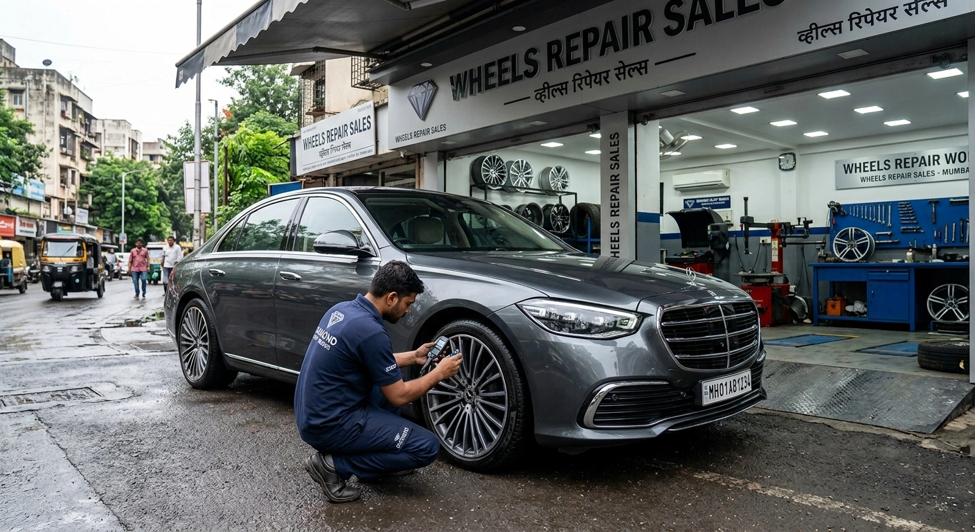 Diamond Cut Alloy Wheel Repair in Mumbai