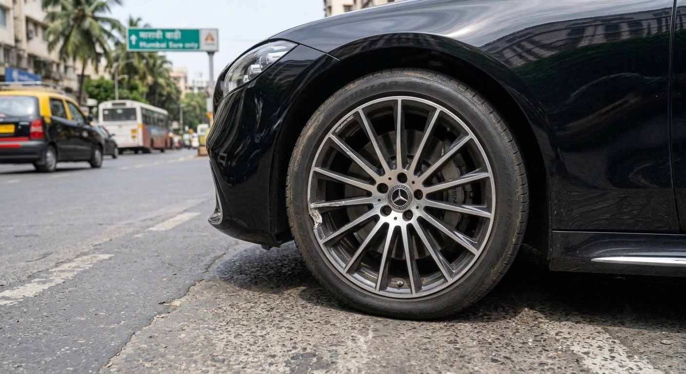 Diamond Cut Alloy Wheel Tyre Pressure Loss
