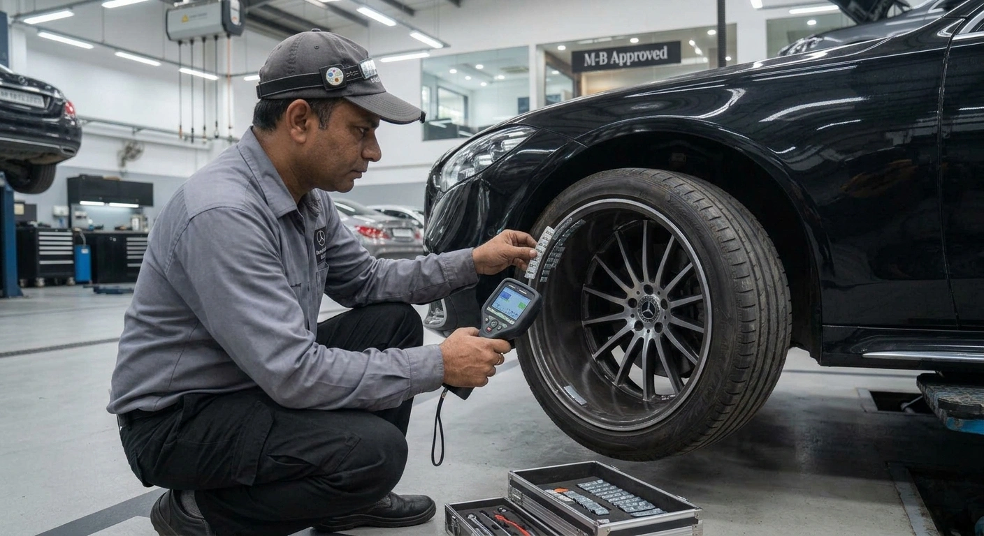 Diamond Cut Alloy Wheel Tyre Pressure Loss