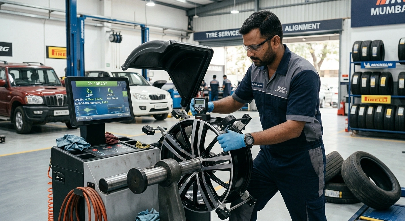 Diamond Cut Alloy Wheel Vibration Repair in Mumbai