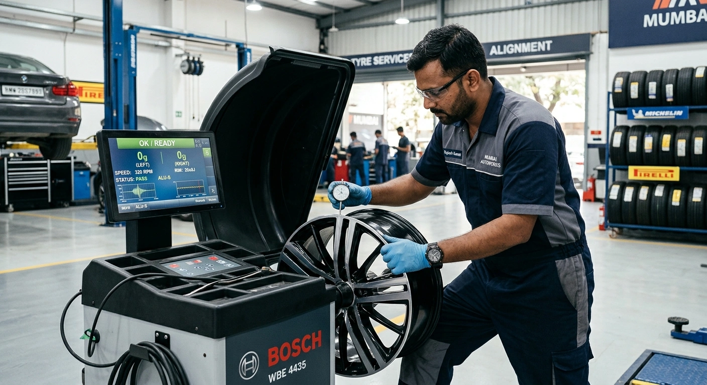 Diamond Cut Alloy Wheel Vibration Repair in Mumbai