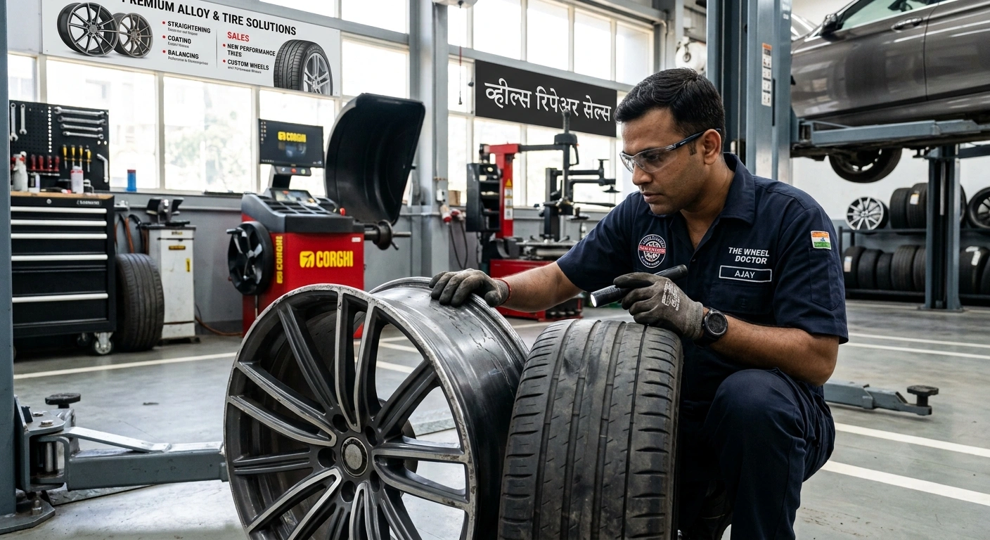 Mag Wheel Damage Repair in Mumbai