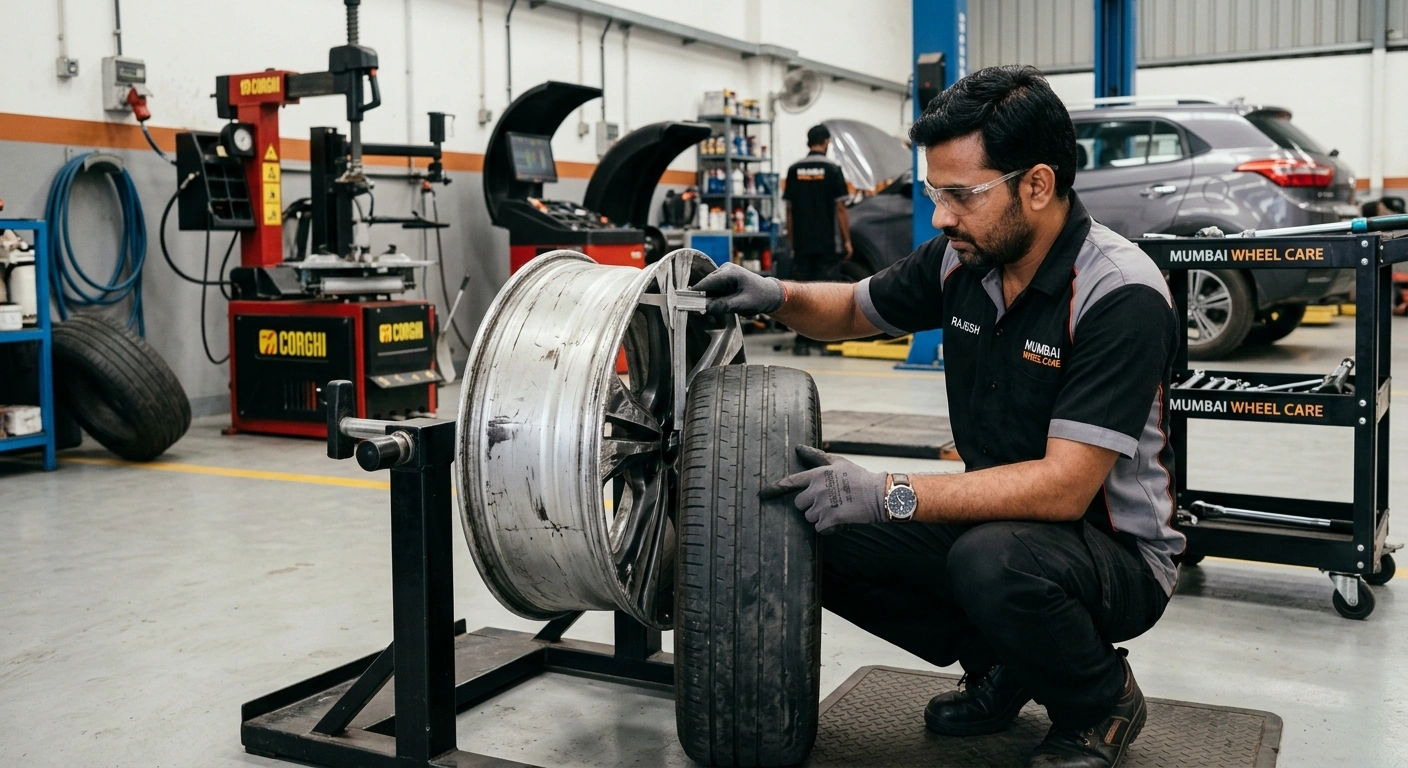 Uneven Tyre Wear Due to Rim Damage
